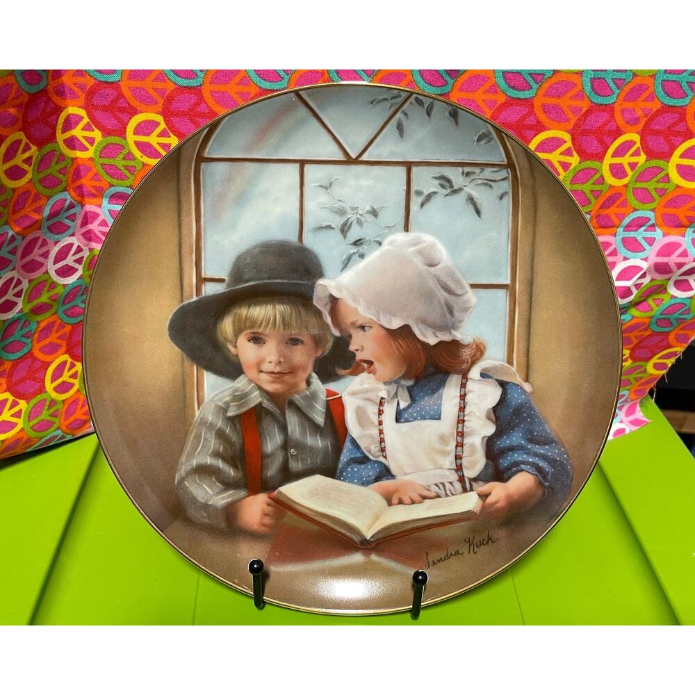 Sandra Kuck Little Tutor Collector 9.25" Plate #2897AR